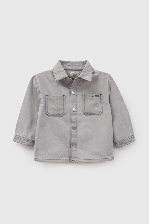 Sobrecamisa de Niño Gris con Botones