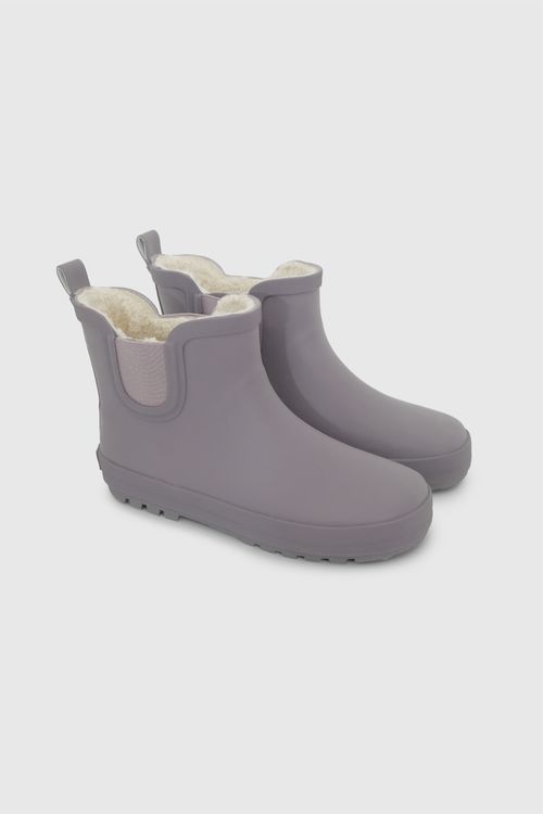 Bota Morada de Agua para Niña de 10 a 12 años - 90% Goma, Plantilla Removible Antibacterial, Waterproof