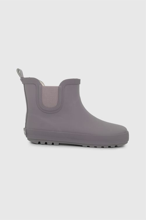 Bota Morada de Agua para Niña de 10 a 12 años - 90% Goma, Plantilla Removible Antibacterial, Waterproof