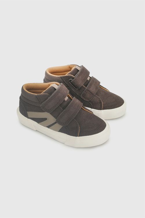 Zapatilla Lifestyle Café de Niño con Velcro y Suela de Goma