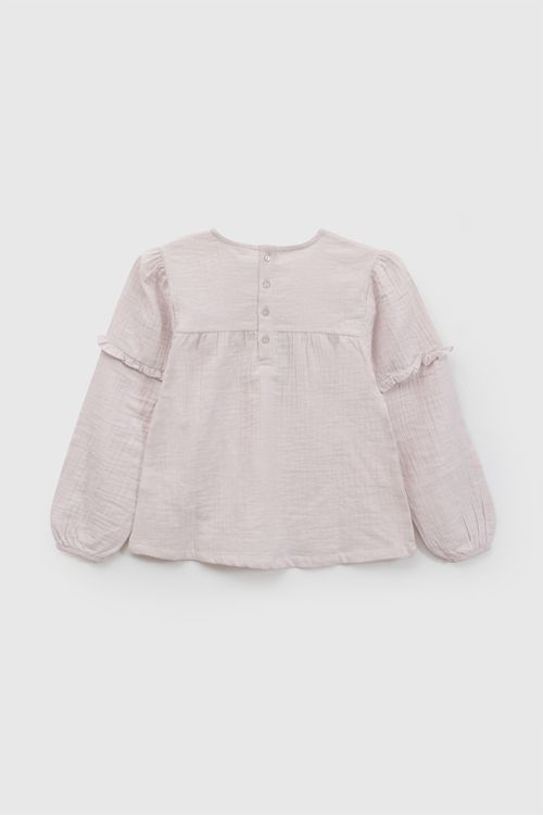 Blusa Morada de Algodón para Niña