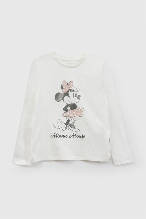 Polo Disney Blanco Niña Poje6209I26
