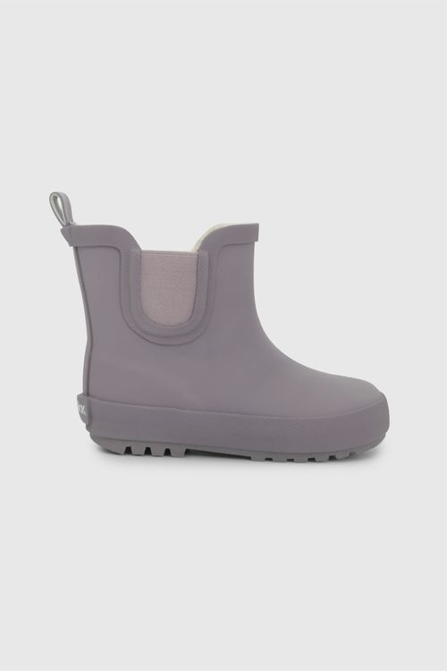 Bota de Agua Morada para Niña de 1 a 4 Años con Plantilla Antibacterial y Waterproof