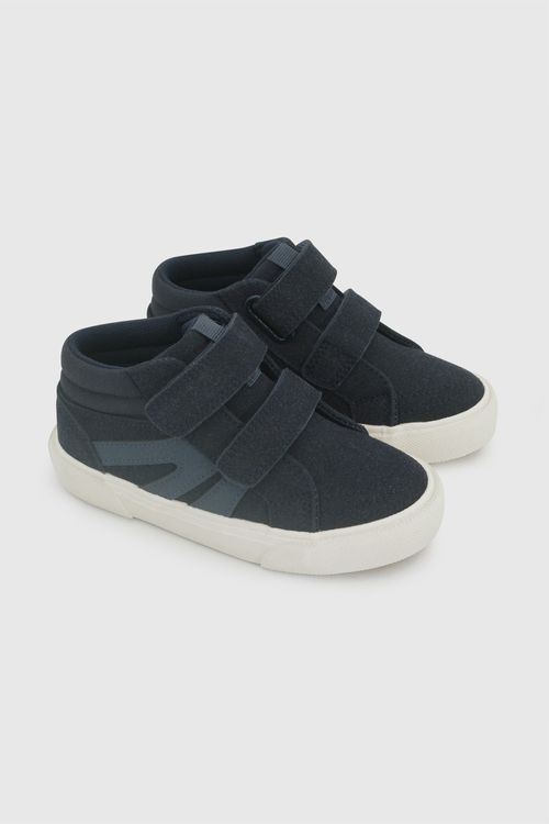 Zapatilla Lifestyle Azul de Niño con Velcro y Suela de Goma