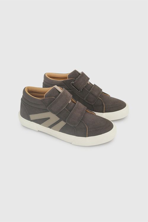 Zapatilla Lifestyle Café de Niño con Velcro y Suela de Goma