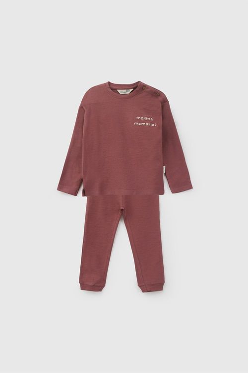 Conjunto Niño Rojo de Algodón (6M a 5 Años)