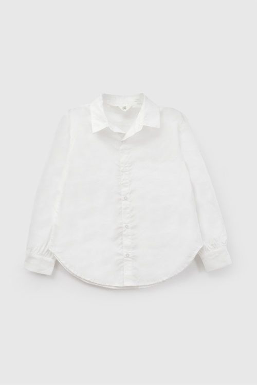 Blusa de Niña Blanca de Algodón