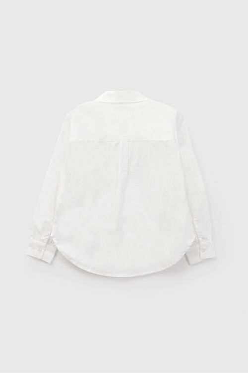 Blusa de Niña Blanca de Algodón