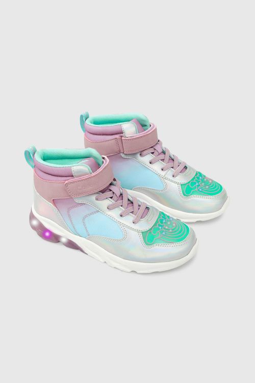 Zapatilla Luces De Niña Luces Morado