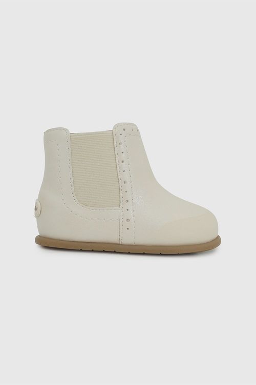 Botín Beige Primeros Pasos Niña de Cuero