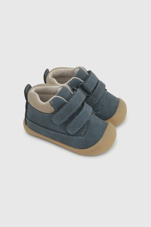 Botín de Niño Azul con Velcro y Plantilla Antibacterial 54704