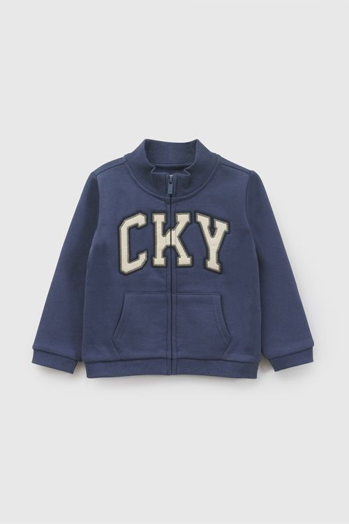 Polera CKY Cierre Niño Azul con Cuello Alto 51969