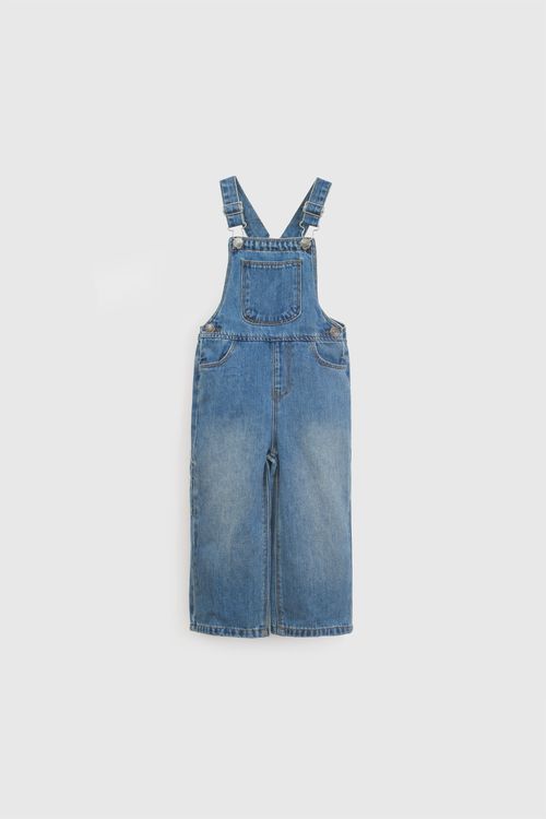 Overol Mezclilla Niño Celeste con Botones Ajustables 52519