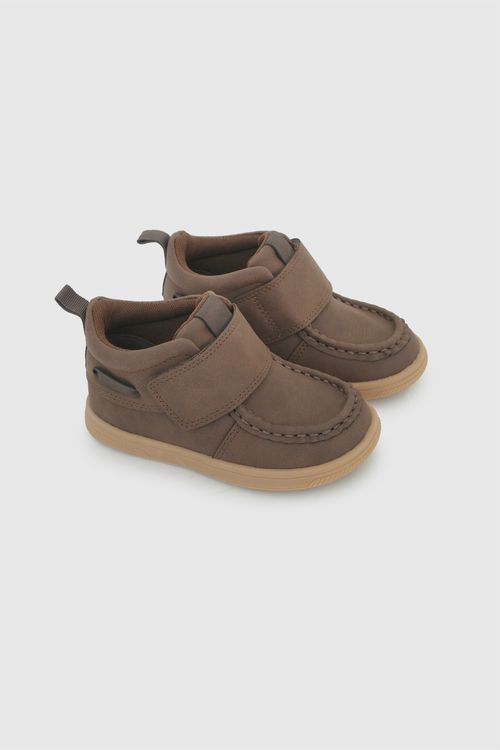 Botín Café Niño con Velcro 100% Sintético 54676