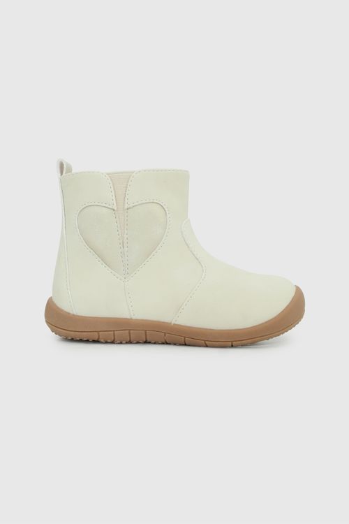 Botín de Niña Beige con Punta Protegida