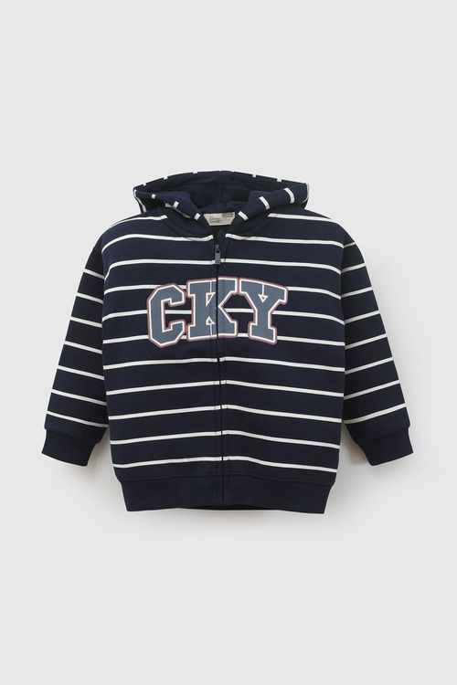 Polera de Niño Azul Marino con Gorro