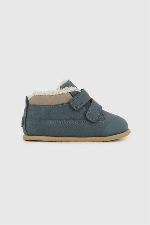 Botín Azul Infant con Velcro y Punta Protegida