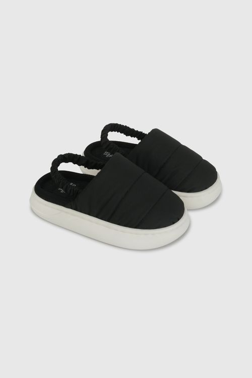 Pantufla Negra de Niño talla 28 a 38