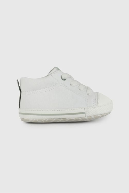 Zapatilla Urbana Caña Alta Blanca de Bebé talla 14 a 18