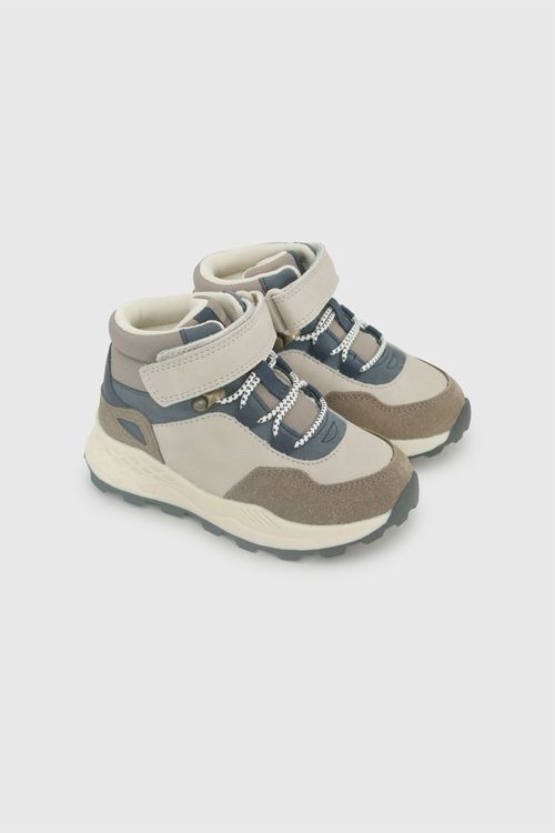 Botín Multicolor Niño con Velcro y Cordón Elástico