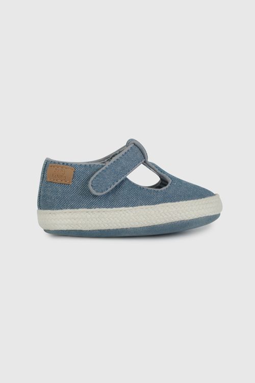 Alpargata Denim Azul de Bebé talla 14 a 18