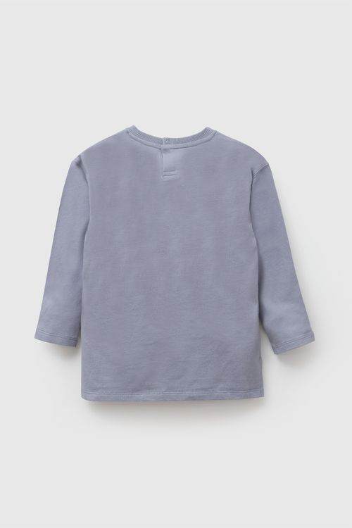 Polo de Niño Celeste con Botón