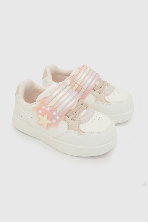 Zapatilla con luces niña blanco 21-27