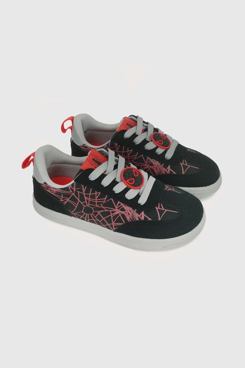 Zapatilla cordon Marvel Spiderman niño negra 28-38