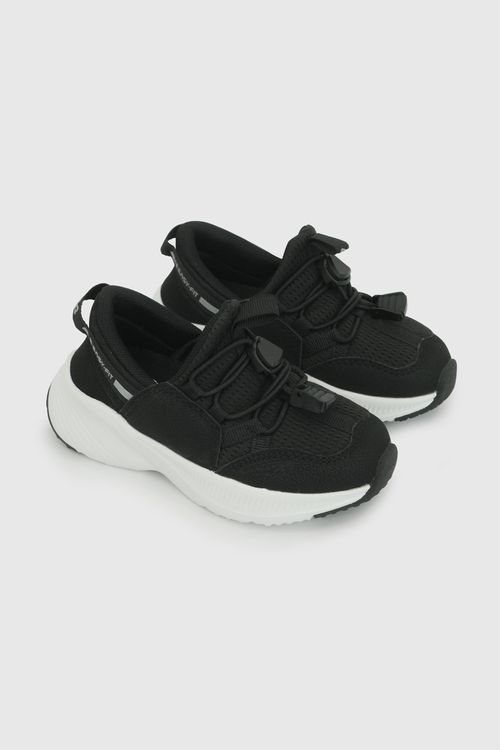 Zapatilla deportiva unisex negra 21-27