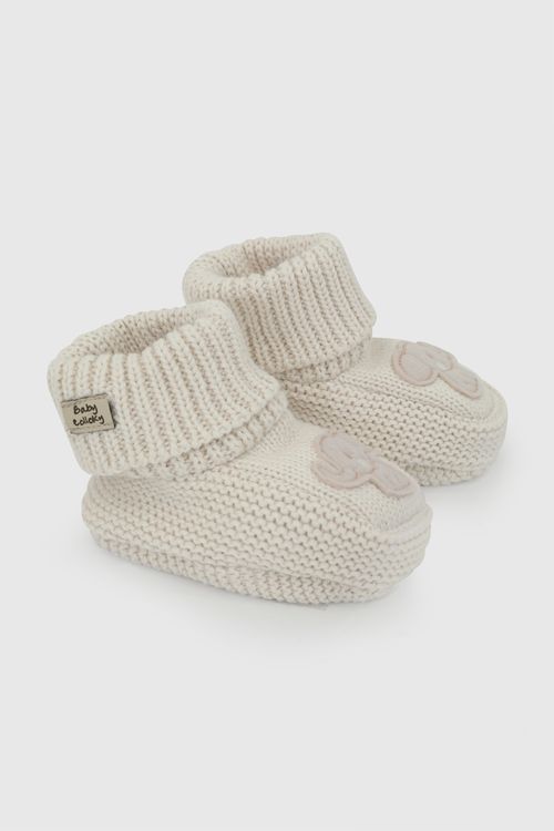 Zapato tejido niña bebe blanco
