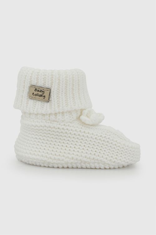 Zapato tejido niña blanco