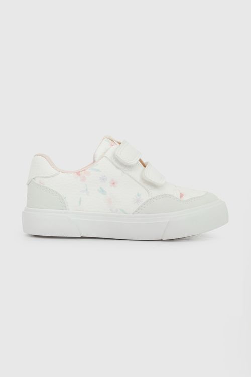 Zapatilla lifestyle urbana niña caminante blanco 21-27