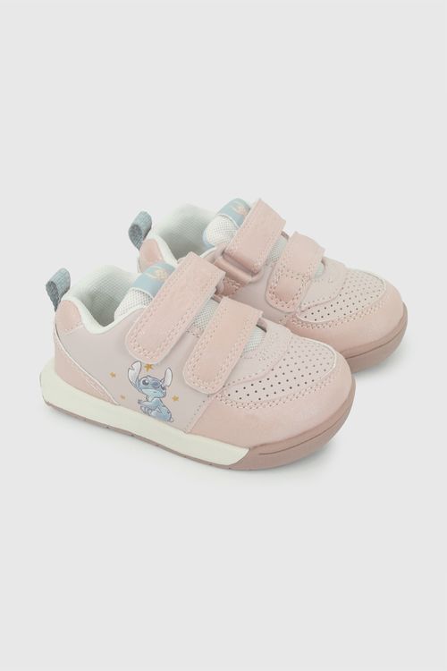 Zapatilla velcro stitch niña rosado 18-21