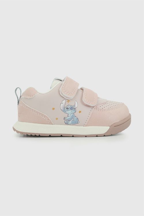 Zapatilla velcro stitch niña rosado 18-21
