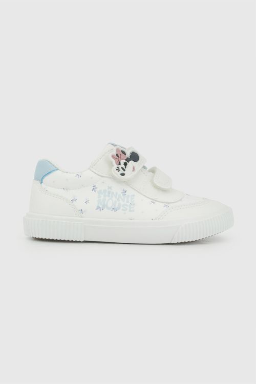 Zapatilla velcro minnie niña blanco 21-27