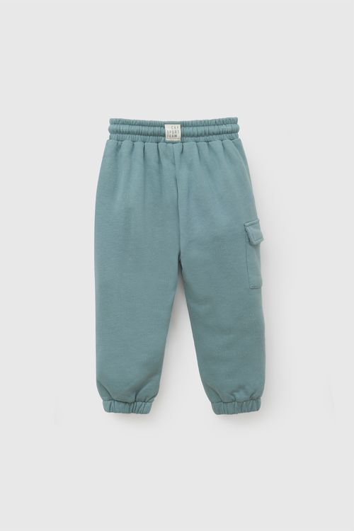 Pantalon buzo bolsillo niño verde 6-9M a 4-5A