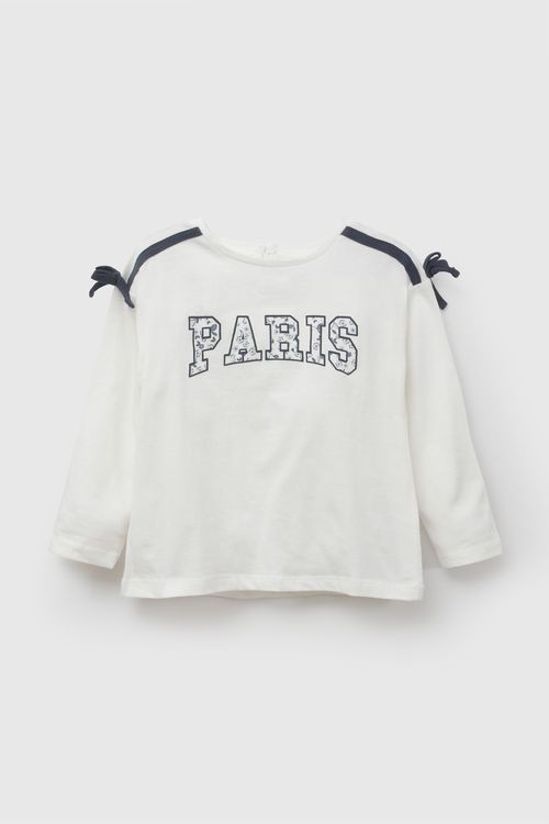 Polo paris niña blanco 6-9M a 4-5A