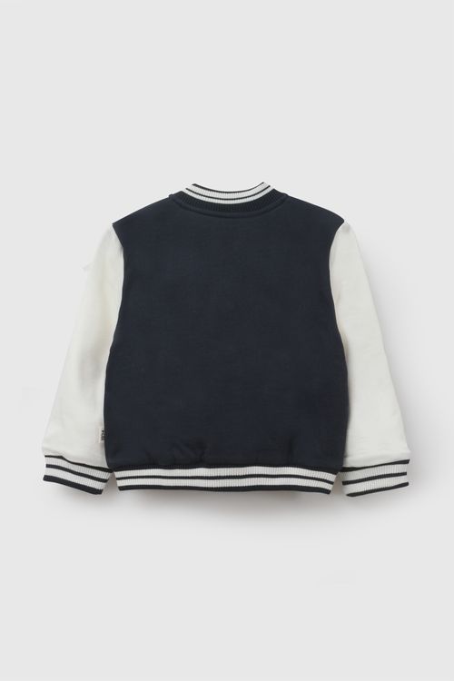 Polera bomber niño azul marino 6-9M a 4-5A