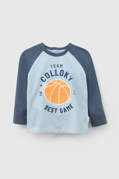 Polo colloky niño celeste 6-9M a 4-5A