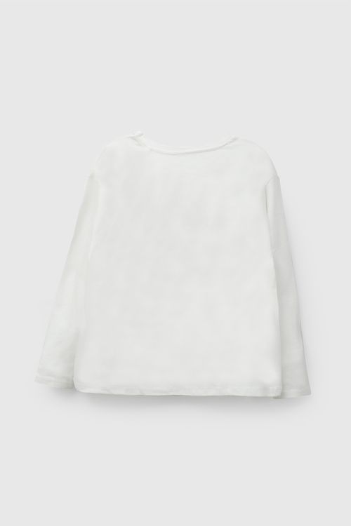 Polo colloky niña blanco 3-4A a 12-13A
