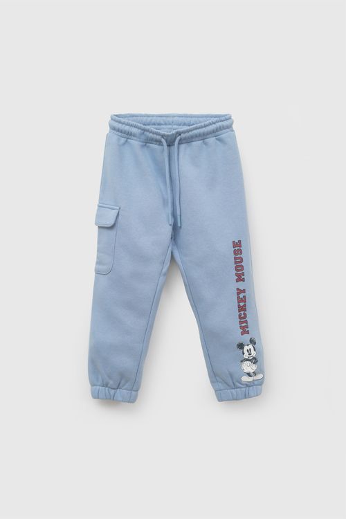 Pantalon buzo Disney Mickey Mouse niño denim 6-9M a 4-5A