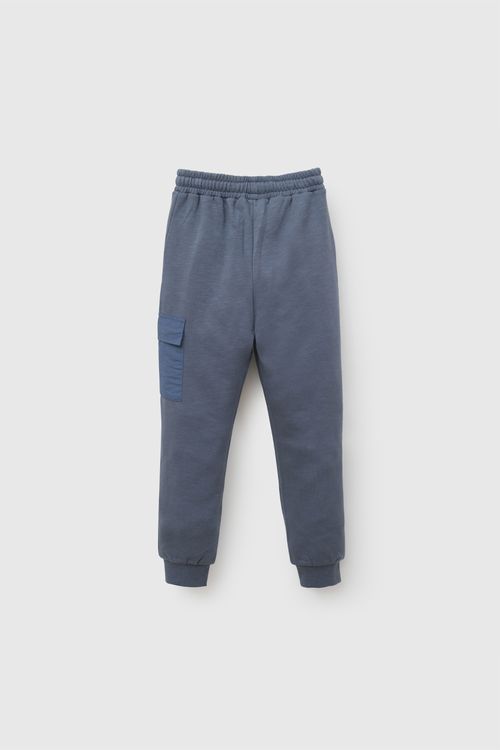 Pantalon buzo bolsillo niño denim 3-4A a 12-13A