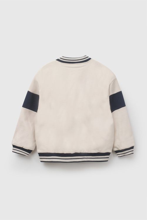 Polera bomber niño beige 3-4A a 12-13A