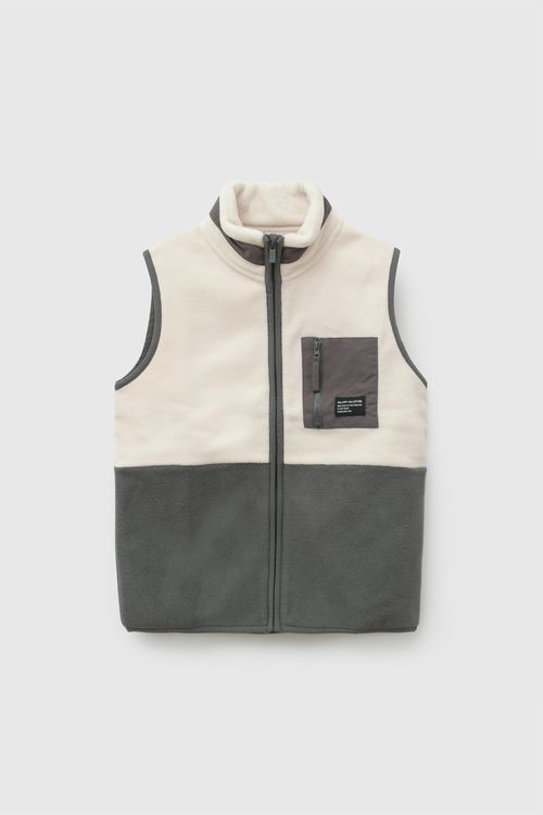 Polar sin mangas niño beige 3-4A a 12-13A