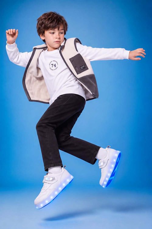 Polar sin mangas niño beige 3-4A a 12-13A