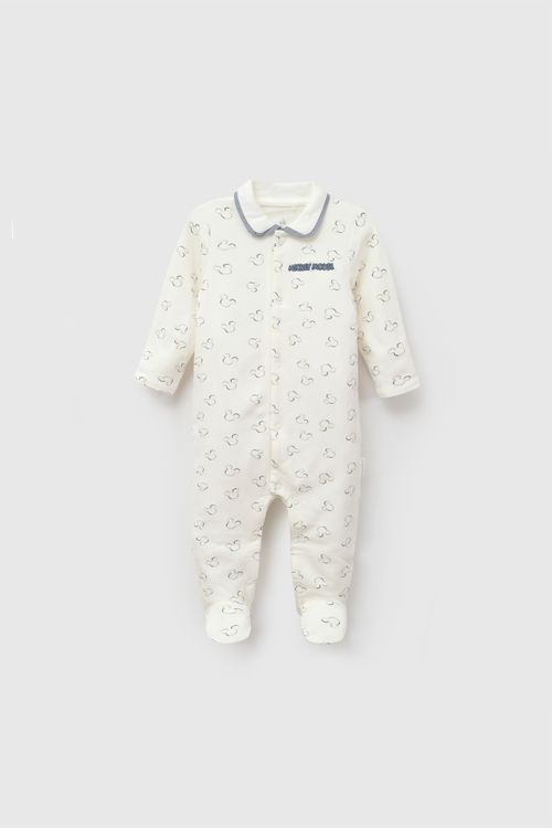 Enterizo Disney Mickey Mouse niño crema RN a 6-9M