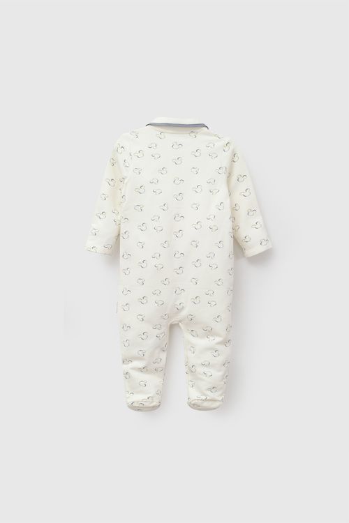 Enterizo Disney Mickey Mouse niño crema RN a 6-9M