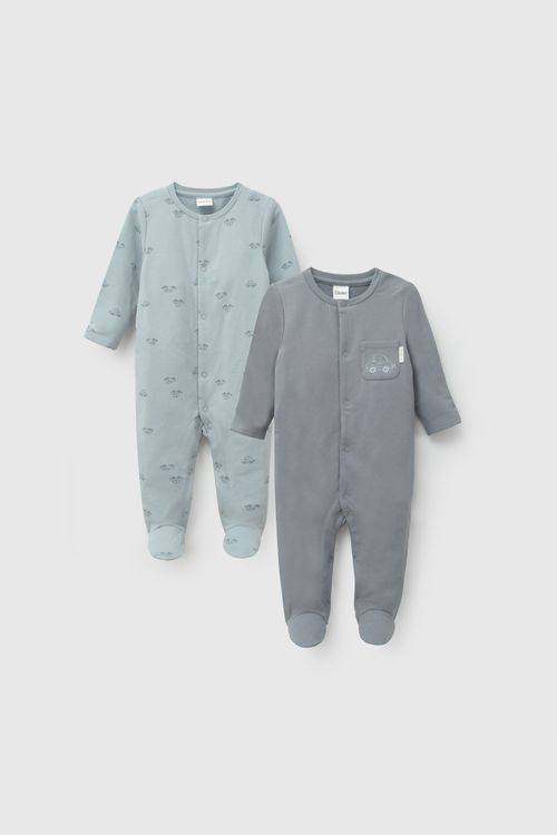 Enterizo polycotton niño denim RN a 6-9M