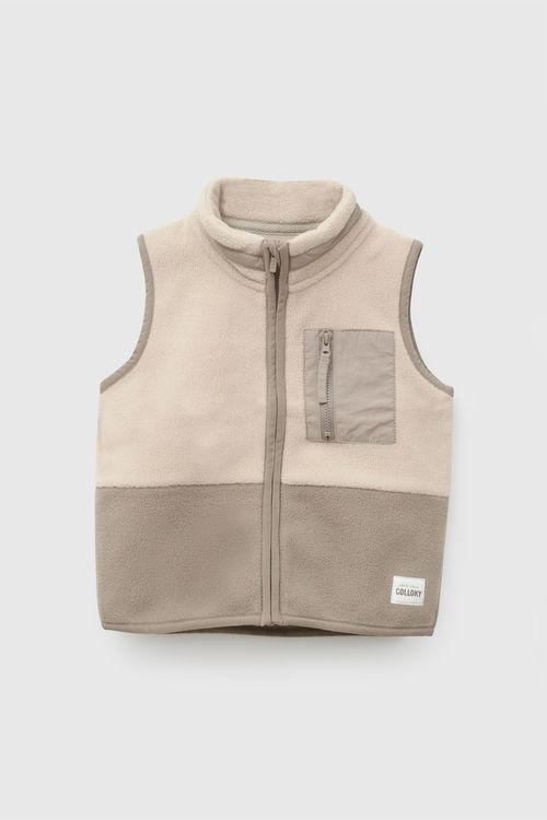 Polar sin mangas niño beige 6-9M a 4-5A