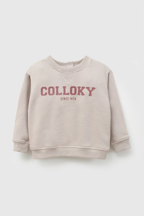 Polera colloky niño cafe 6-9M a 4-5A